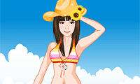 Habille une fille à la plage gratuit sur Jeu.org