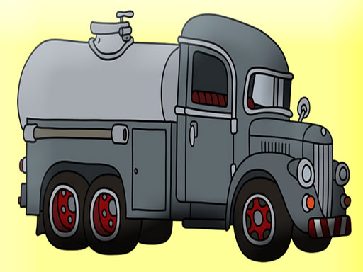 Coloriage de camions-citernes gratuit sur Jeu.org