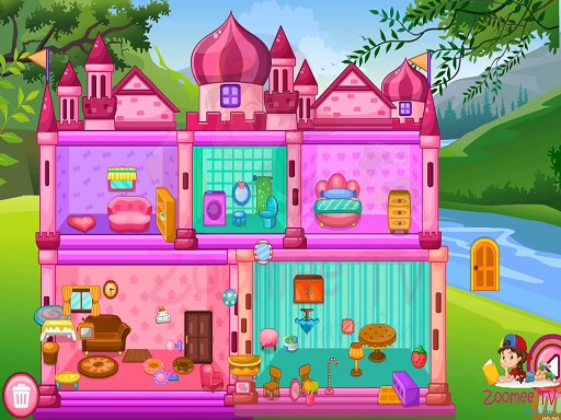 Jeu de nettoyage de maison de poupée Princess Baby gratuit sur Jeu.org