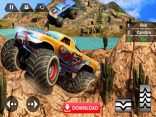 Mega Truck Race Jeu de course Monster Truck gratuit sur Jeu.org