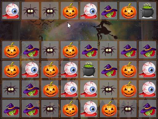 Halloween Match 3 Deluxe gratuit sur Jeu.org