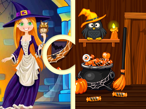 Puzzles d'Halloween de la Maison des Sorcières gratuit sur Jeu.org