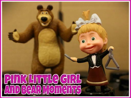 Moments de petite fille rose et ours gratuit sur Jeu.org